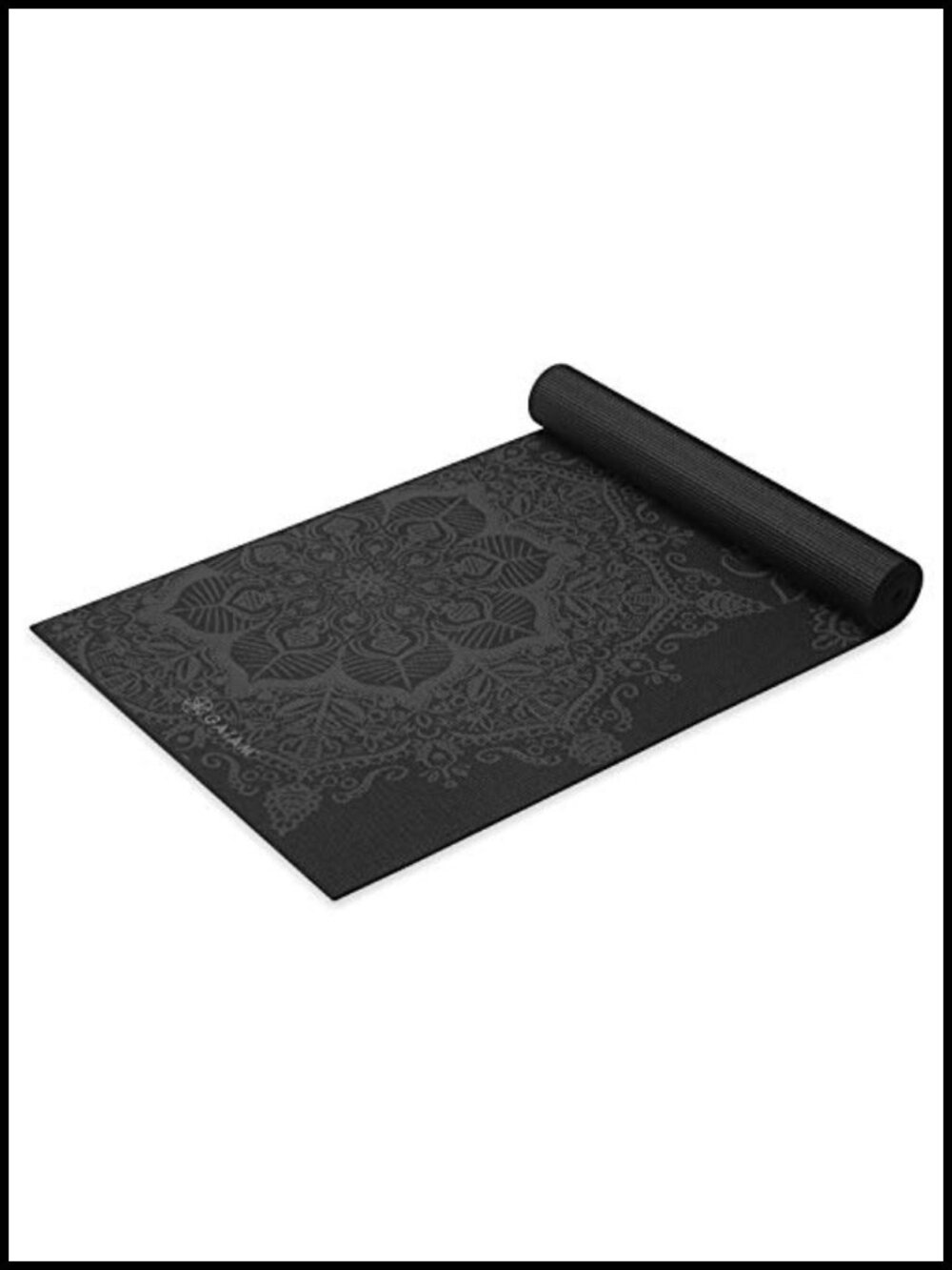 Extra Thick 6mm Non Slip Print Yoga Mat 68x24 Pilates Fitness Workout Mat